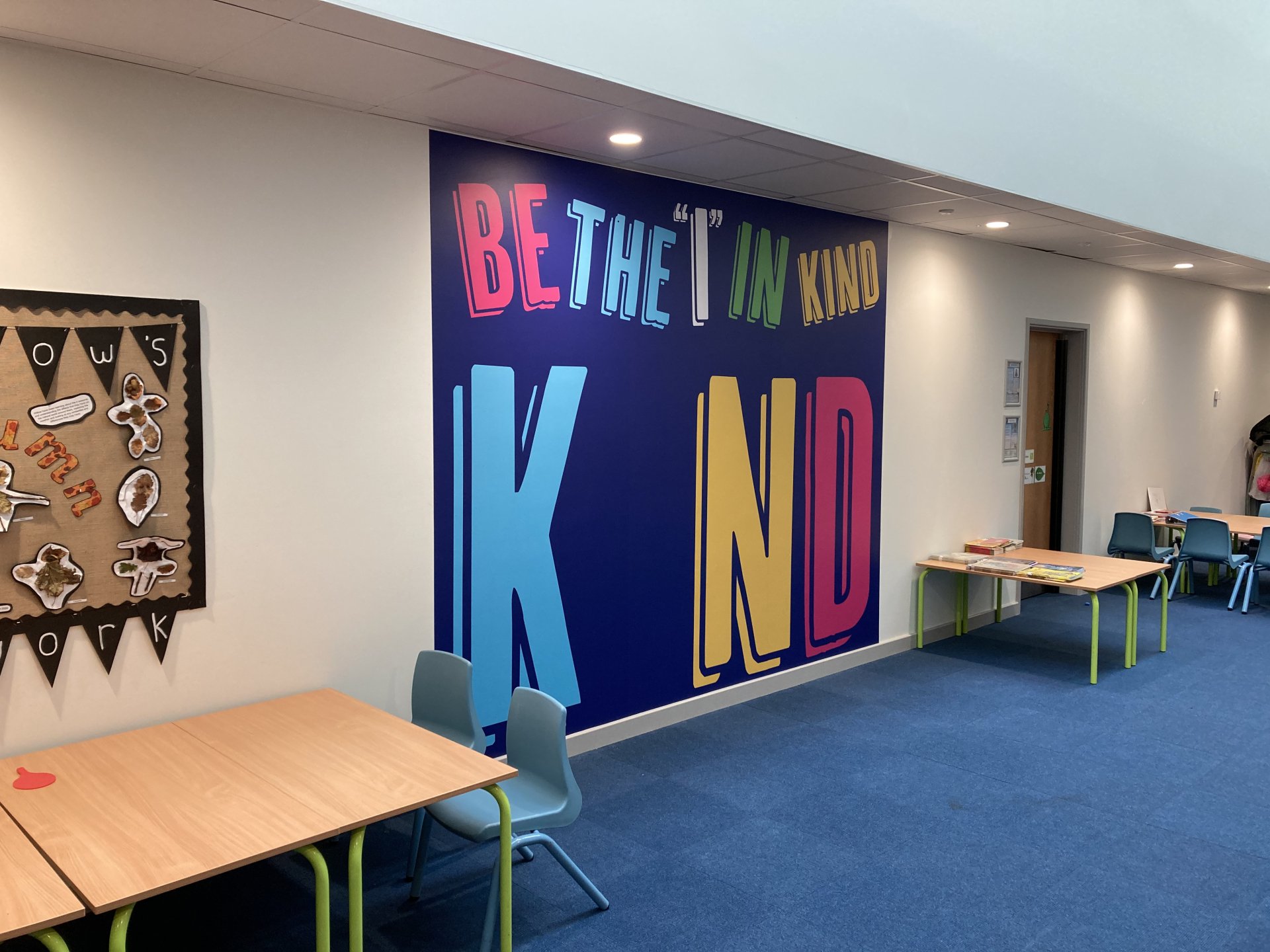 Interactive inspiring school wall graphics