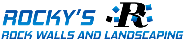 rockys rock walls and landscaping logo