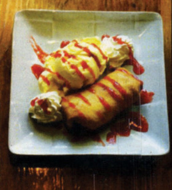 Apple-Strawberry Chimichanga