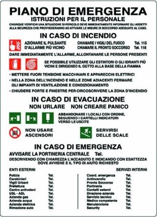 Cartello Antincendio "Evacuazione Disabili" 150x200mm – Adesivo Norme ISO 7010