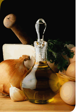 olive oil and onion
