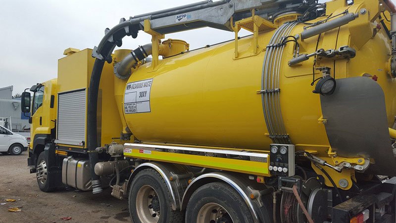 close up of yellow truck