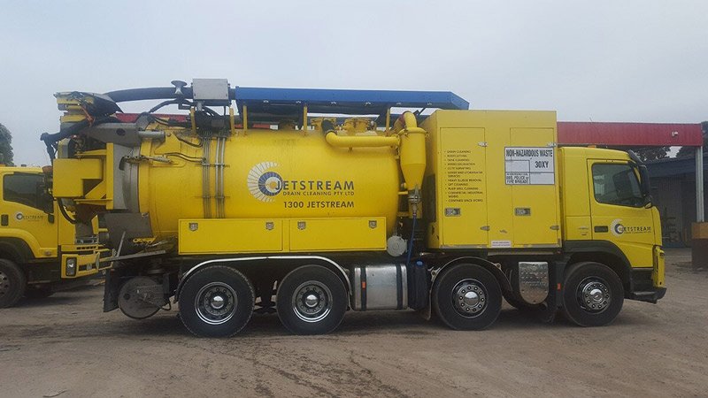 side of yellow truck