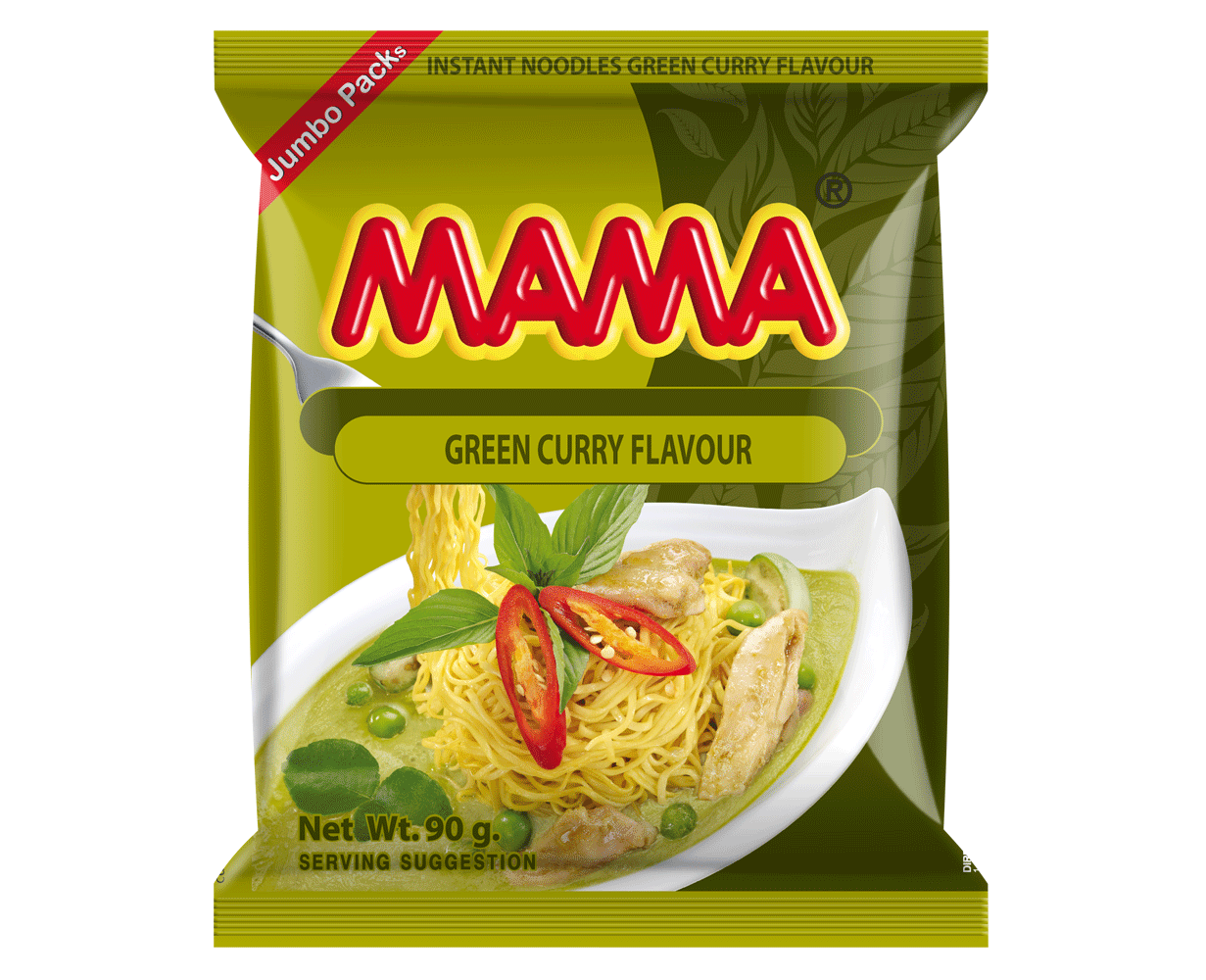Green Curry Flavour Noodles