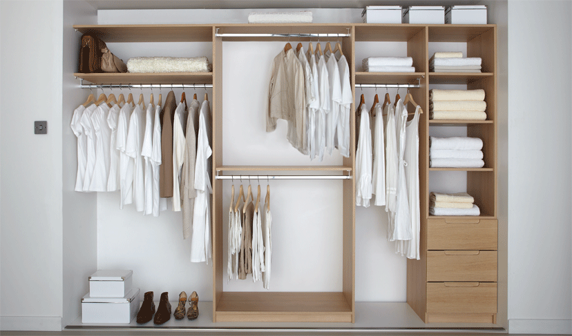 inside fitted wardrobes