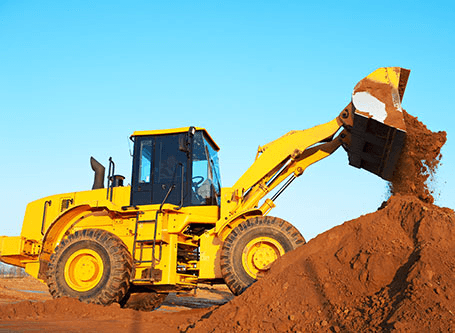 Earth digging in progress