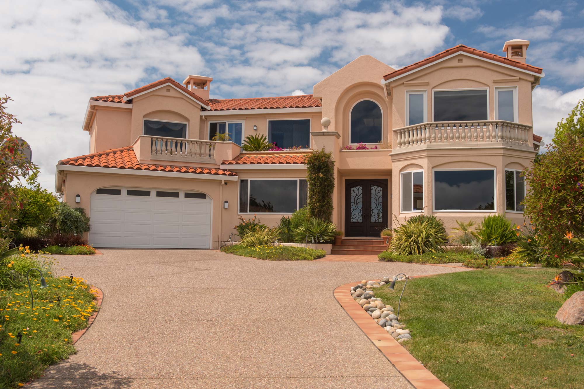 Newly constructed driveway