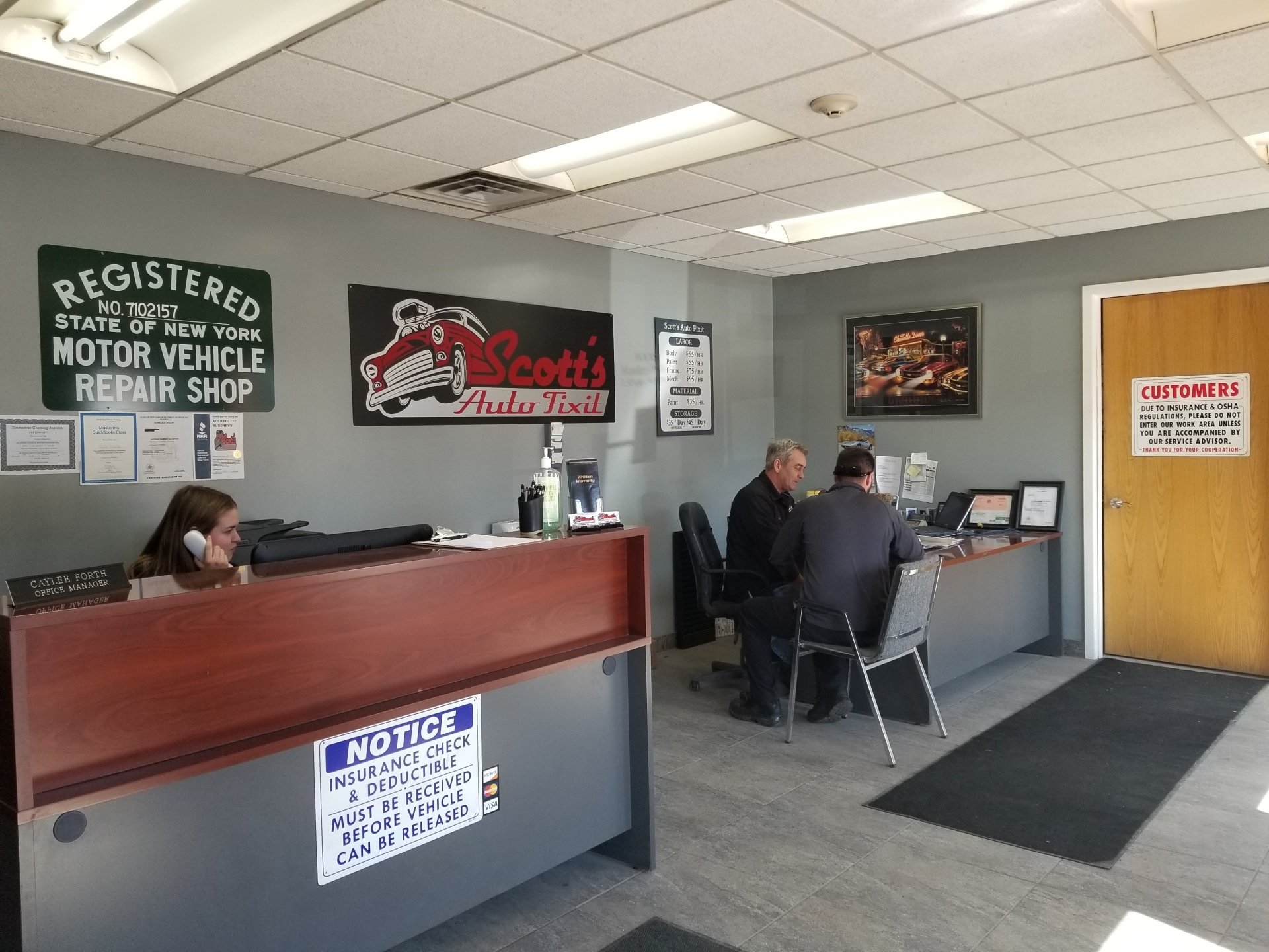 Body & Collision Shop ster, NY Scotts Auto FixIt Inc