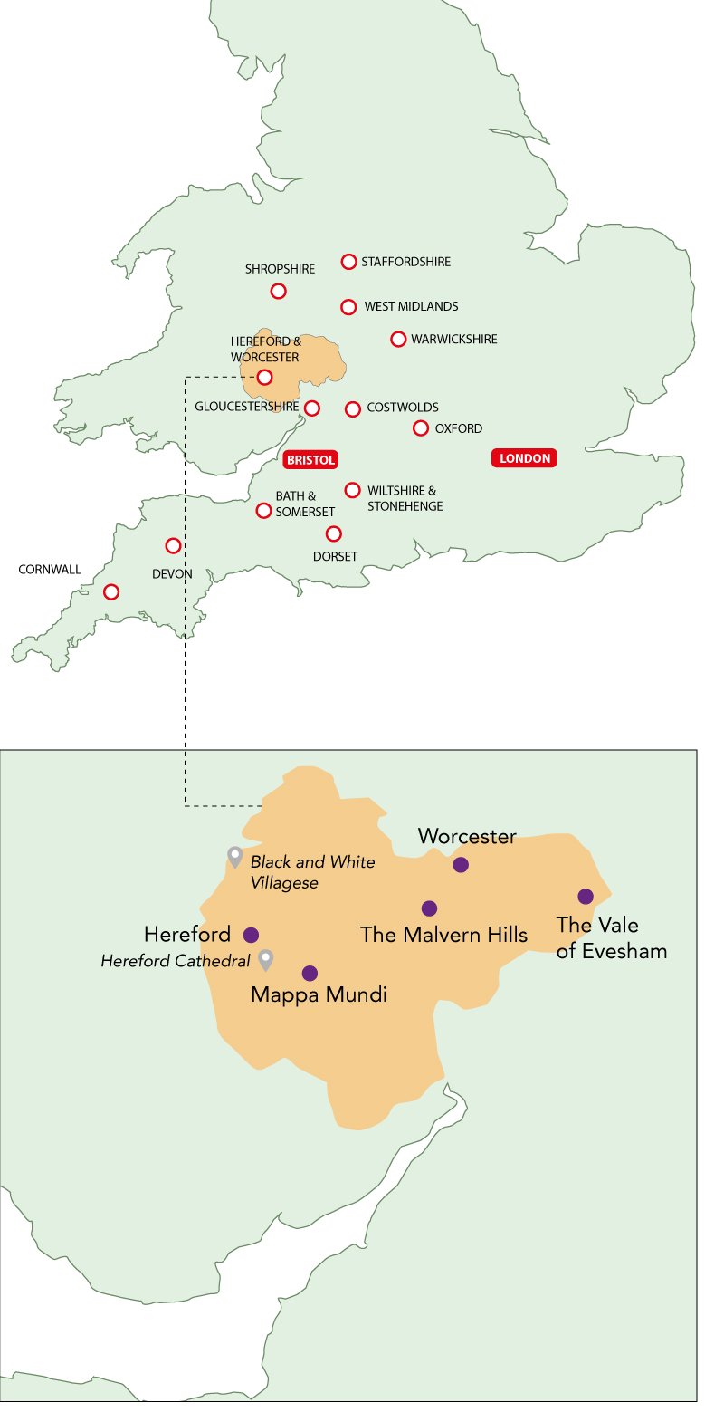 Driver Guided Tours of Hereford and Worcester
