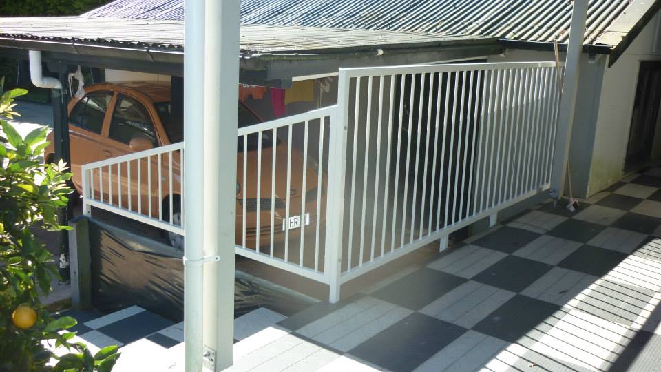 Newly fabricated and installed  railing 