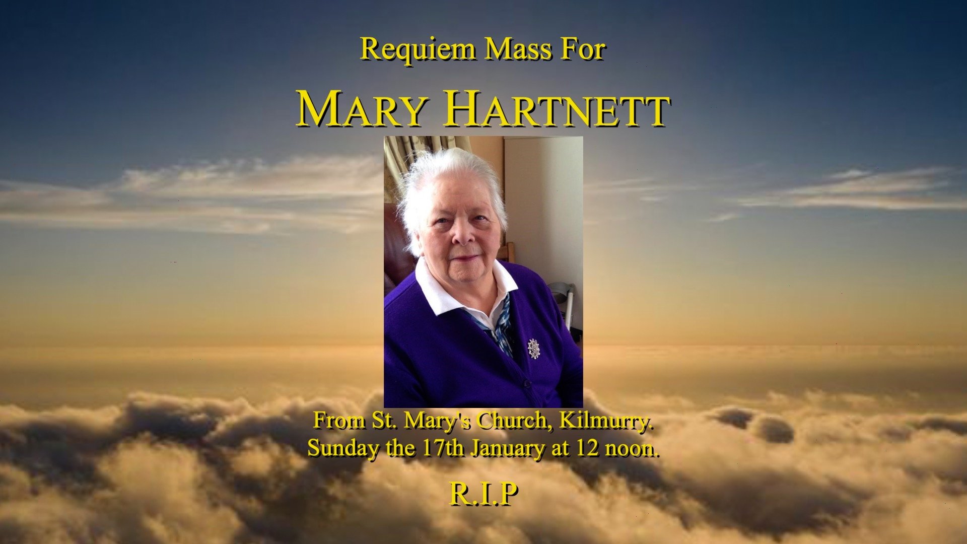 Munster funeral livestream