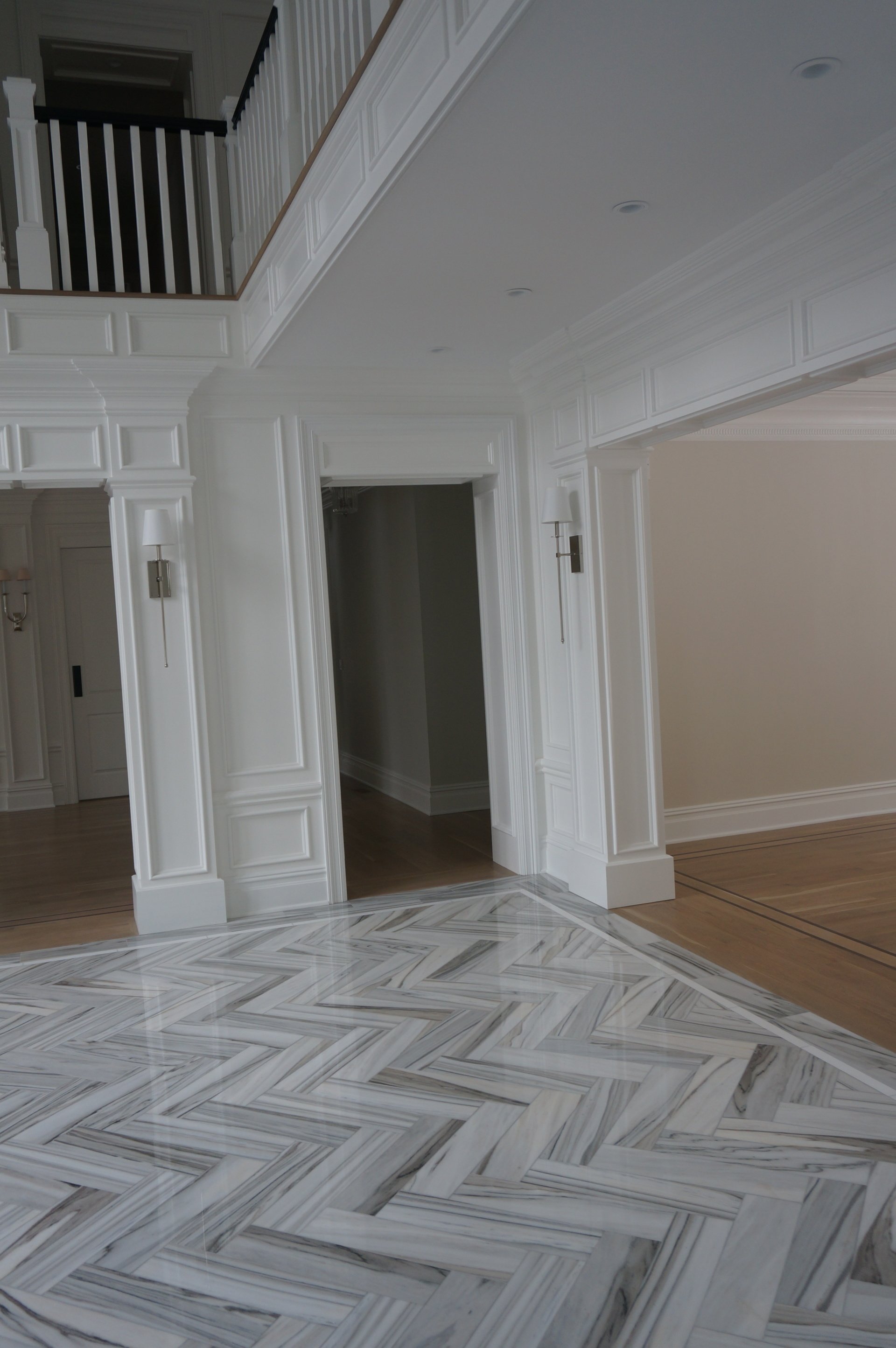 Foyer Installation Woodbury, NY Portico Tile and Bath Fixtures