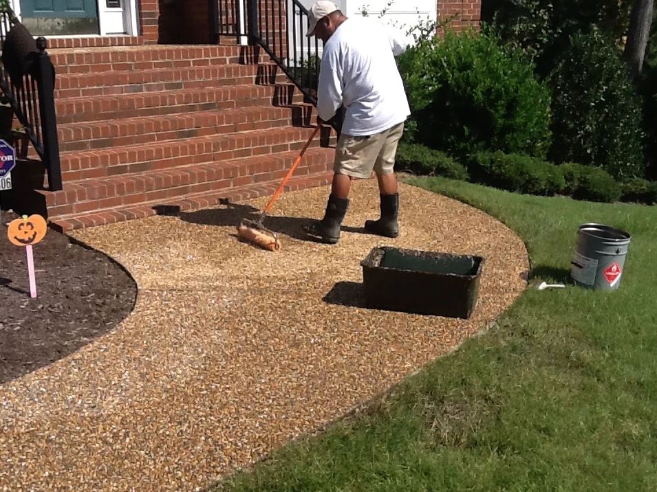 Exposed Aggregate Concrete Power Washing in Richmond, VA Envirowash