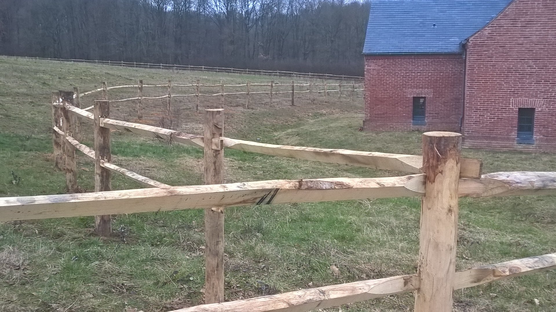 Clôture bois du Châtaignier Woods Ambiance