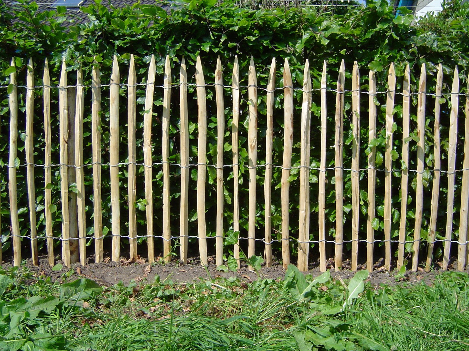 Chestnut wooden split stake fences Woods Ambiance