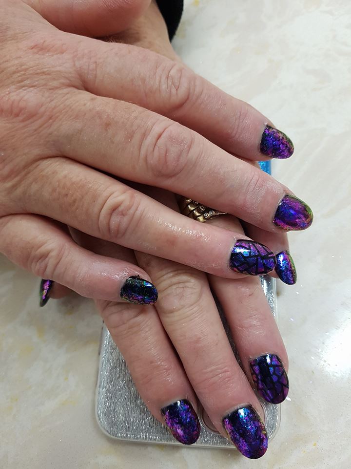 Beautiful nail art at our salon