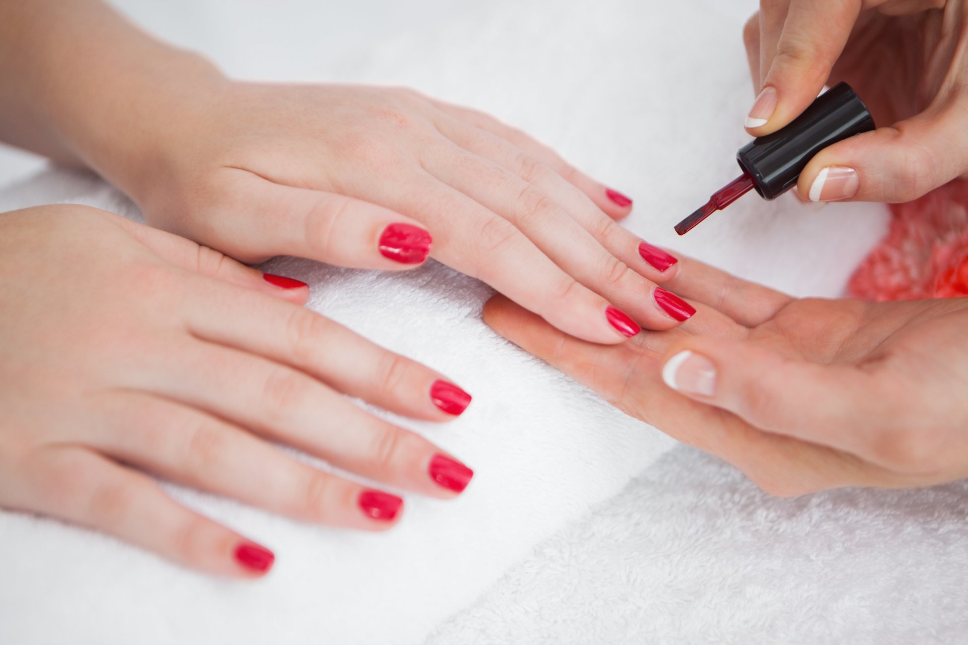 Nail repair services at our salon