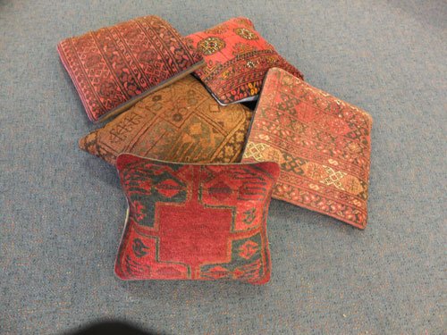 View of cushion covers 