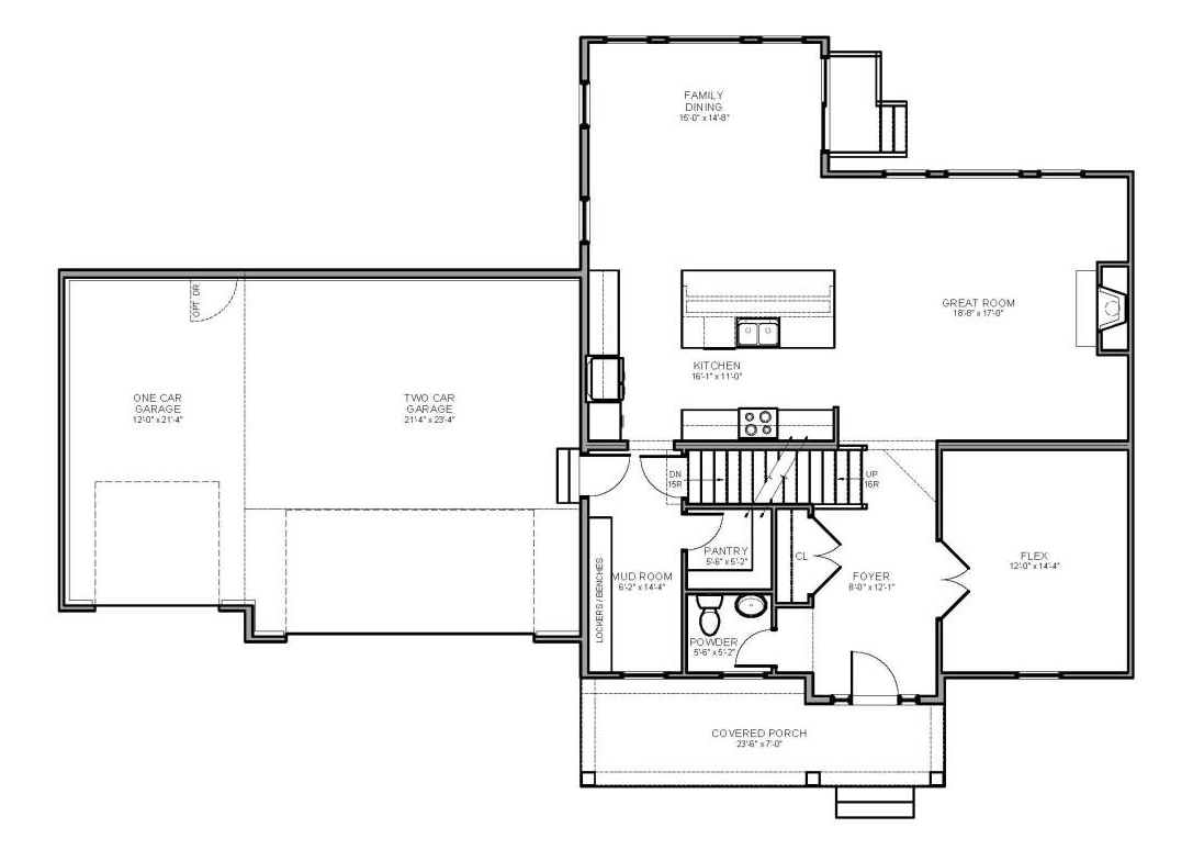 The Carter Floor Plan Donley Homes Pickerington, OH 43147