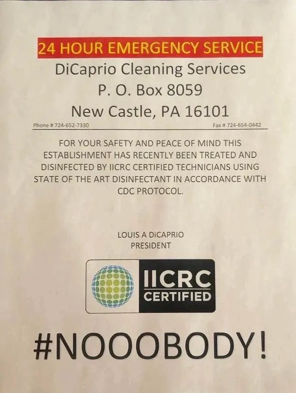 Carpet Cleaner New Castle, PA DiCaprio Carpet Cleaning