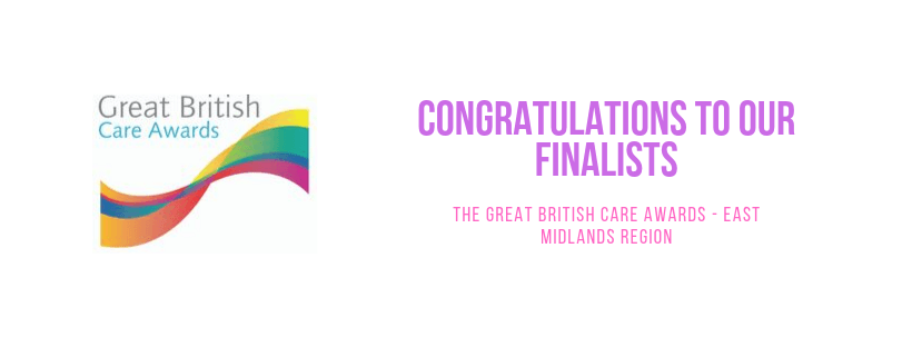 Finalists in the regional Great British Care Awards 2019