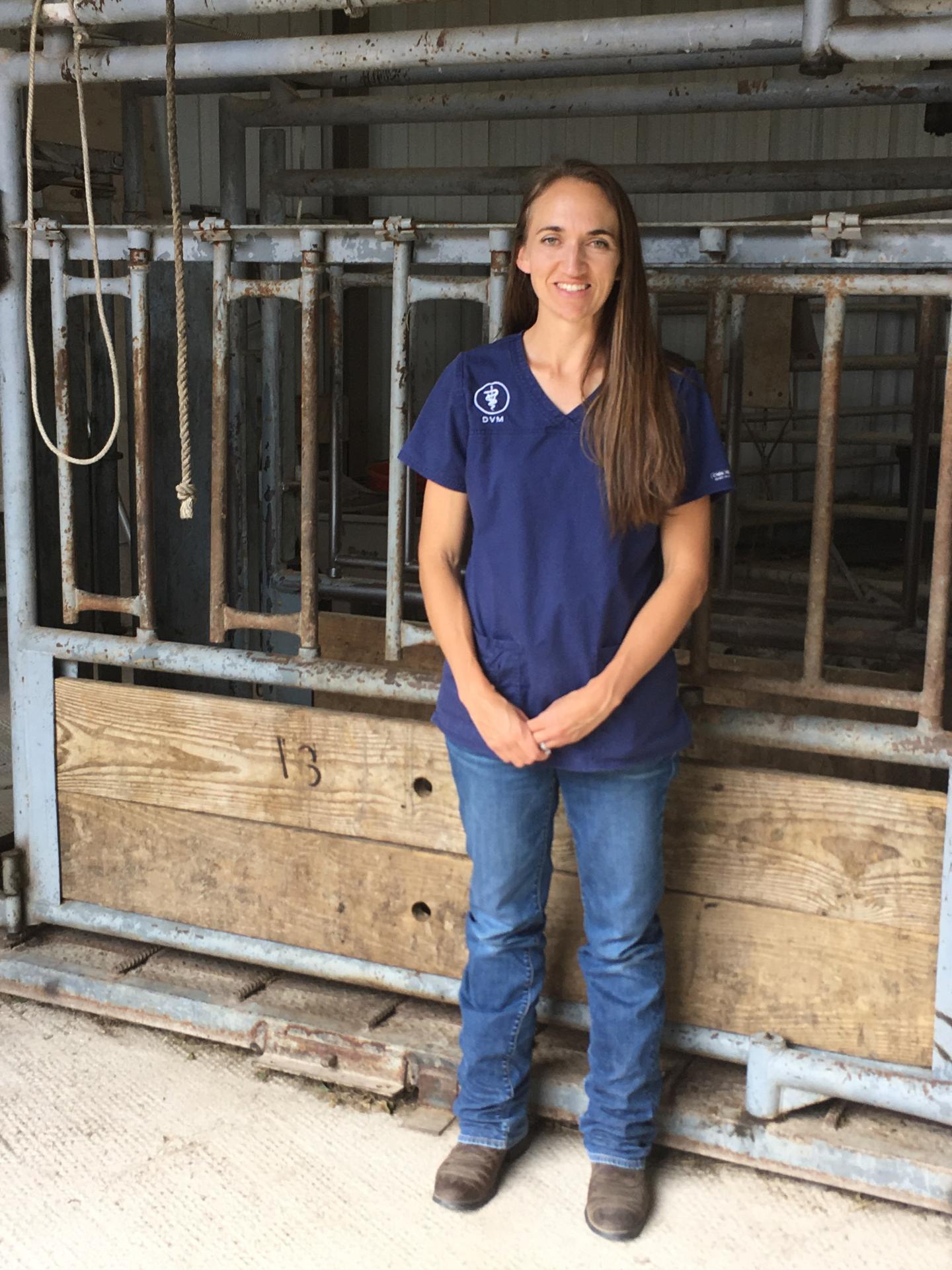 Cathy Lowarnce and Dr. Monte Gripp work at the Veterinary Clinic At