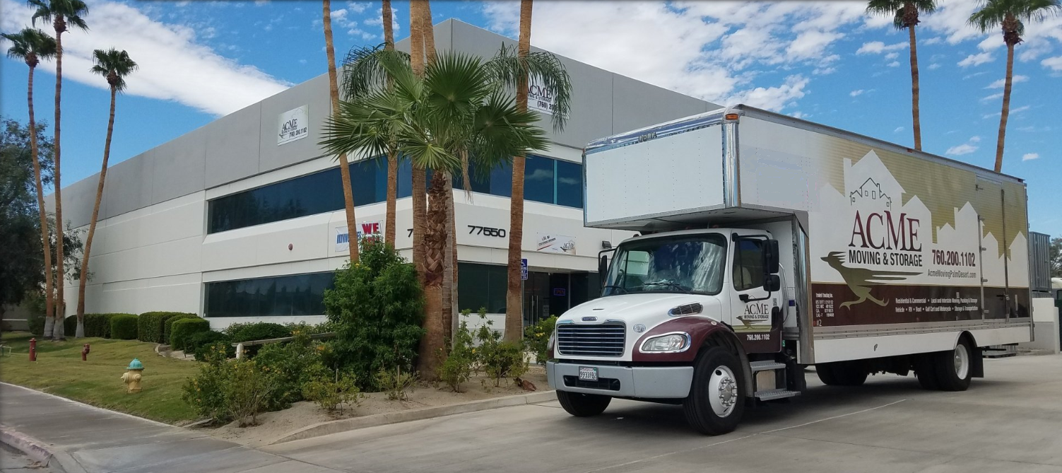 Professional Storage Palm Desert, CA ACME Moving and Storage