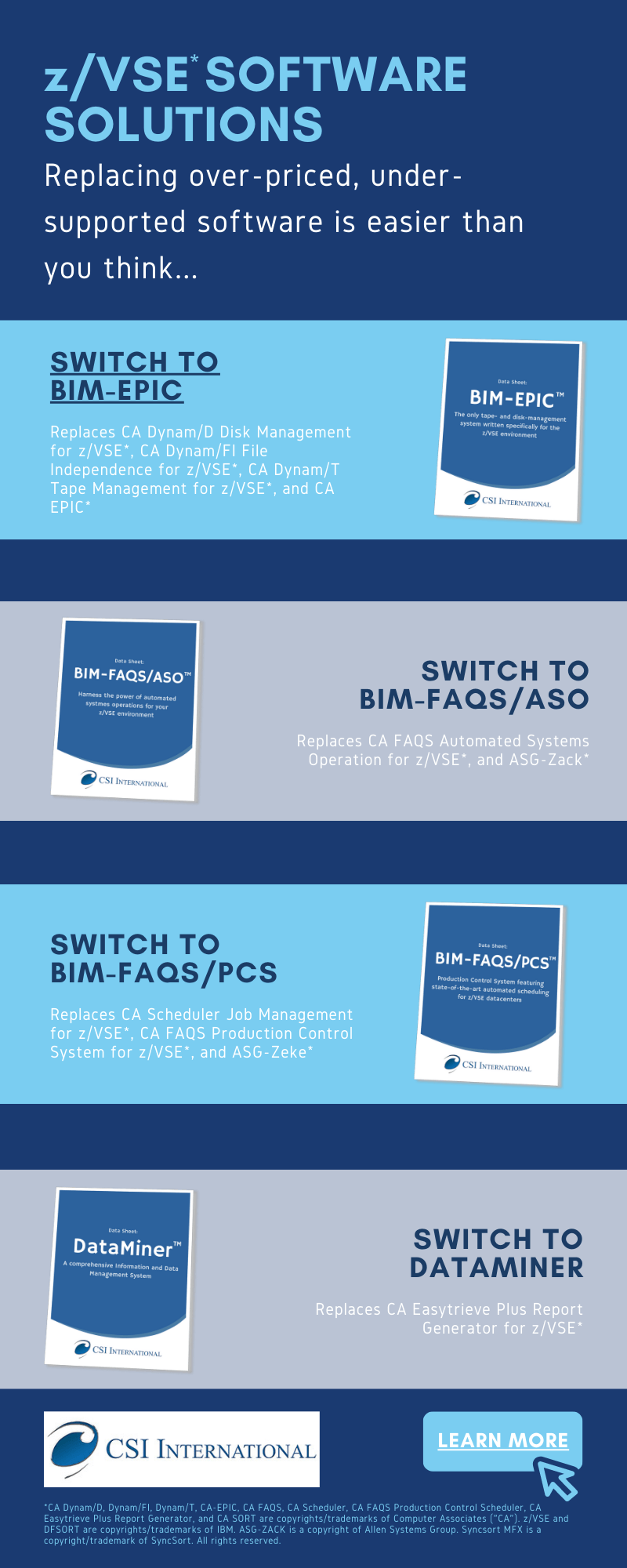 CSI's Software Solutions for IBM's z/VSE
