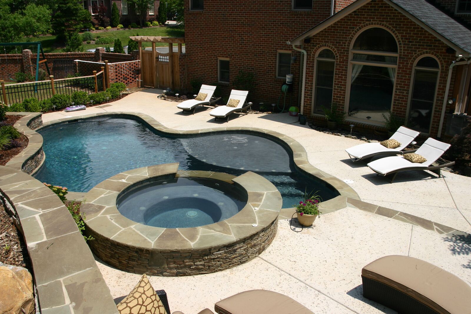 Free Form Pools Inground Pool Waxhaw NC Aloha Pools