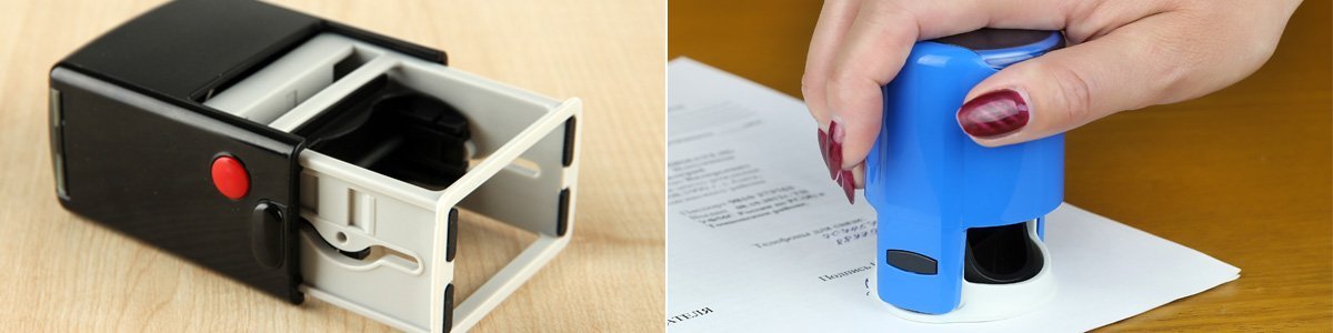 dynamic instant printing and rubber stamp makers puts a stamp