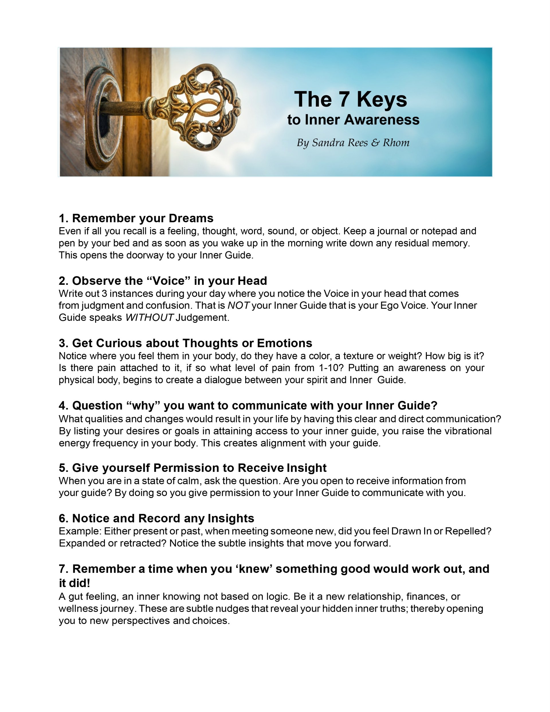 Livingroom Explorations Access & Trust your Inner Guide