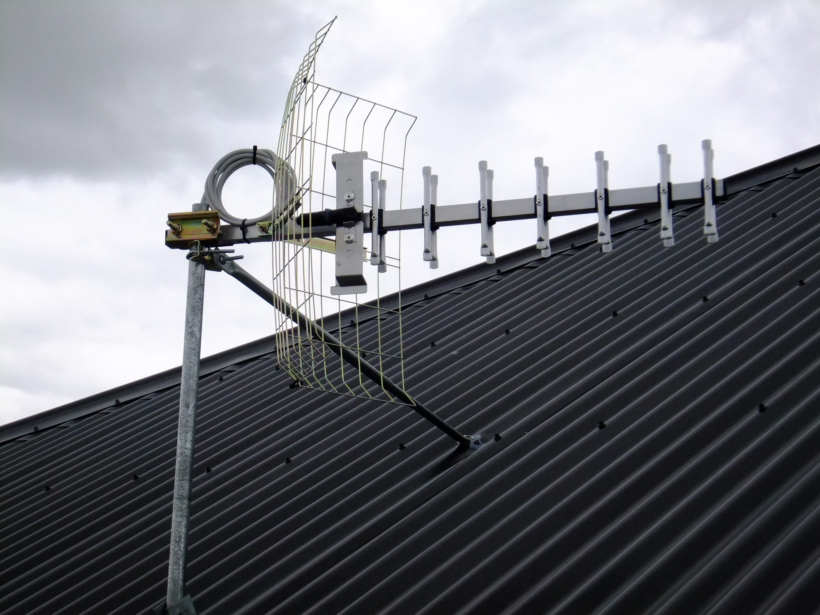Newly installed TV antenna