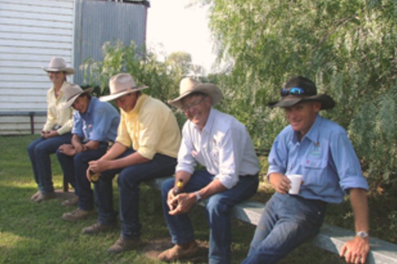 group of boys sitting