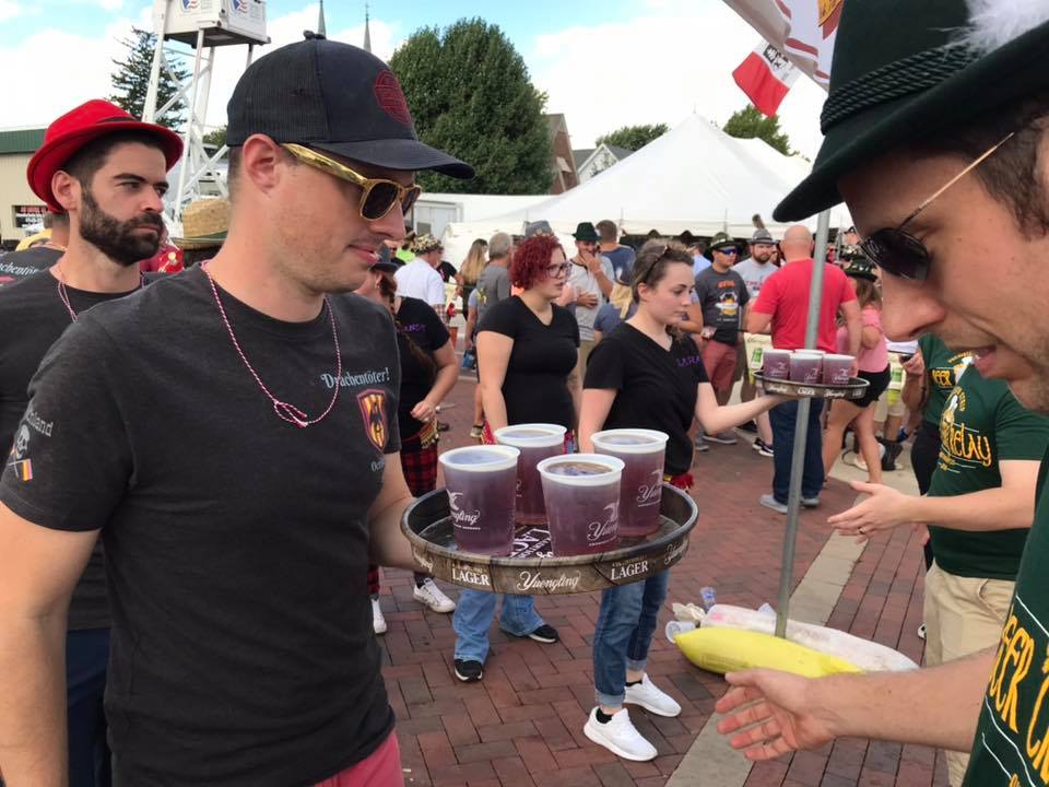 Minster Oktoberfest Participate Beer Tray Relay