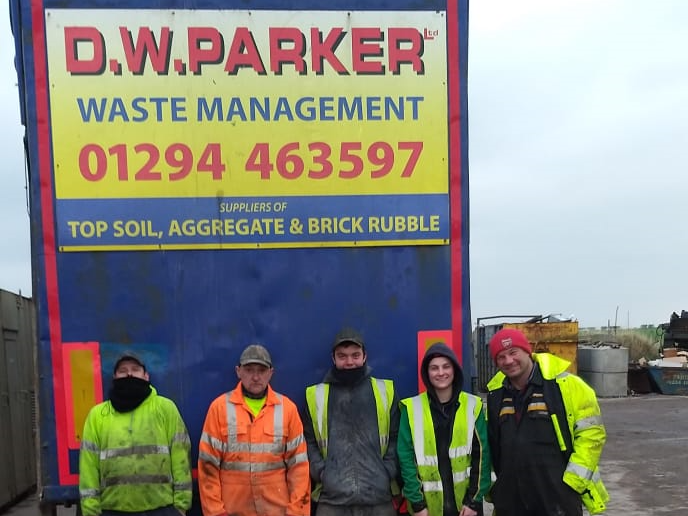 Our team D.W Parker Skip Hire Ayrshire
