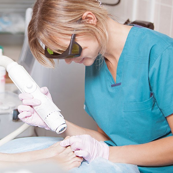 Laser therapy for nails Solihull and Birmingham Chiropody