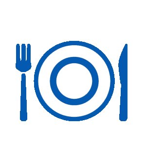 restaurant fork knife plate