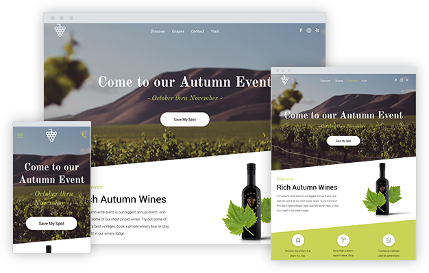 Winery Landing Page