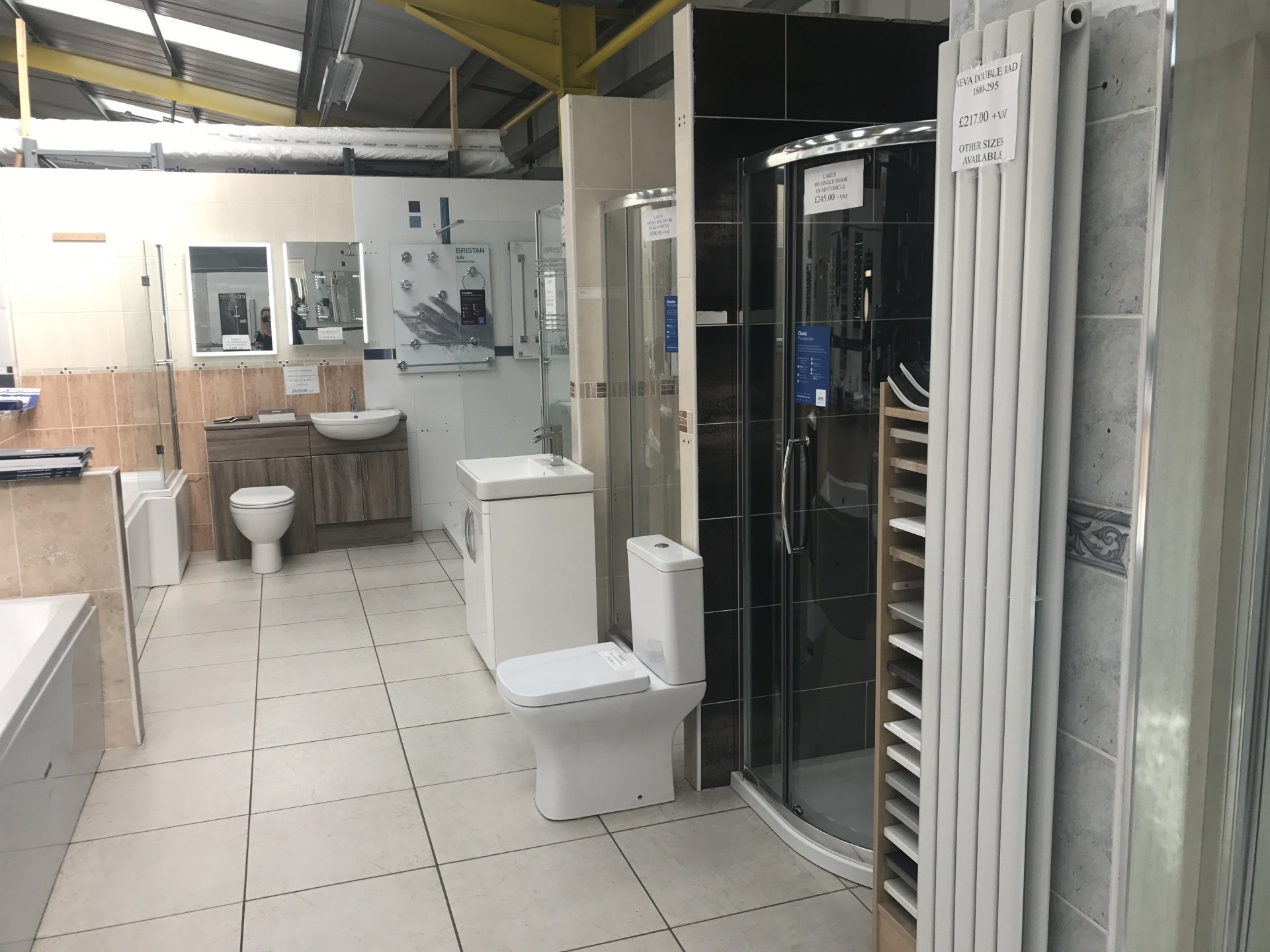 Visit our bathroom showroom in Blackpool