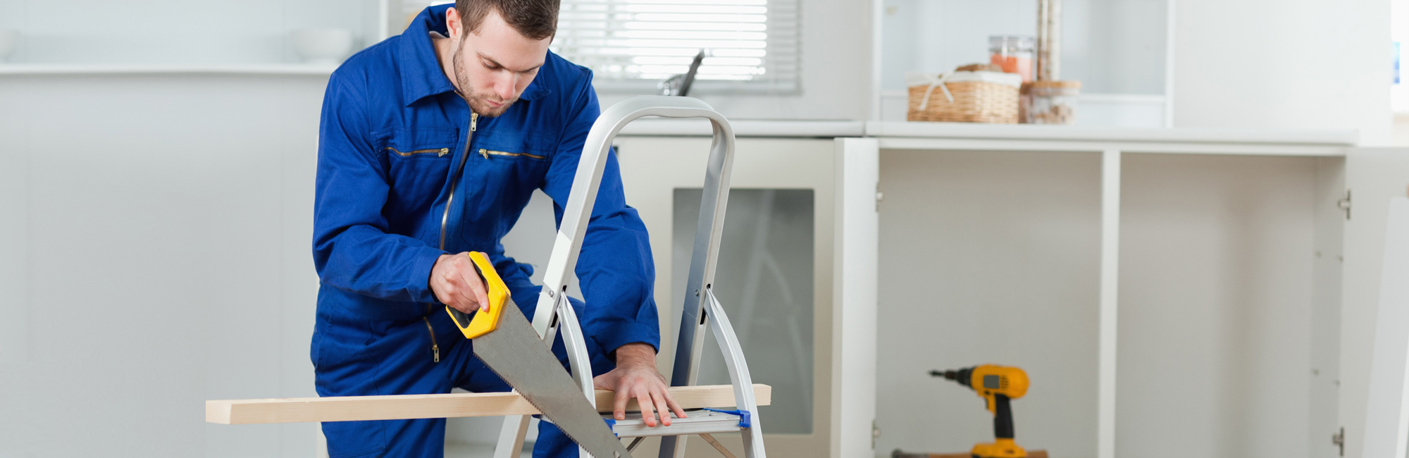 Specialist working on the renovation project