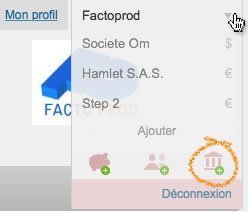 capture écran factomos ajouter compte bancaire