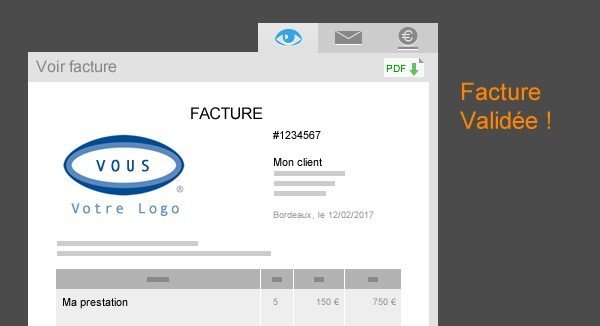 capture écran factomos valider facture 