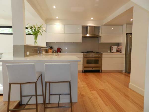 kitchen with wood floors