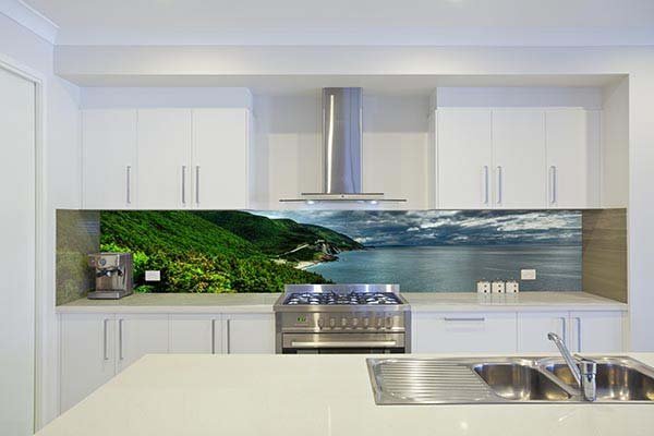 kitchen with painting