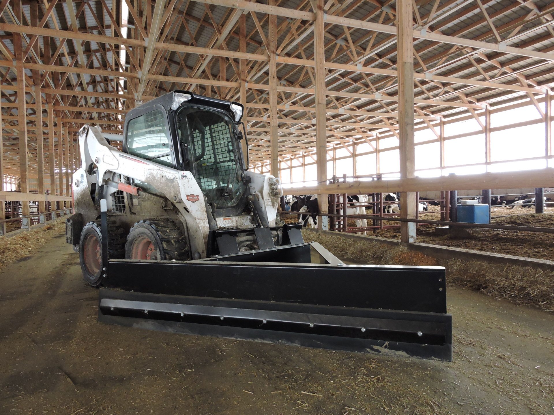 Skid Steer Livestock Feed Pusher Berlon Industries