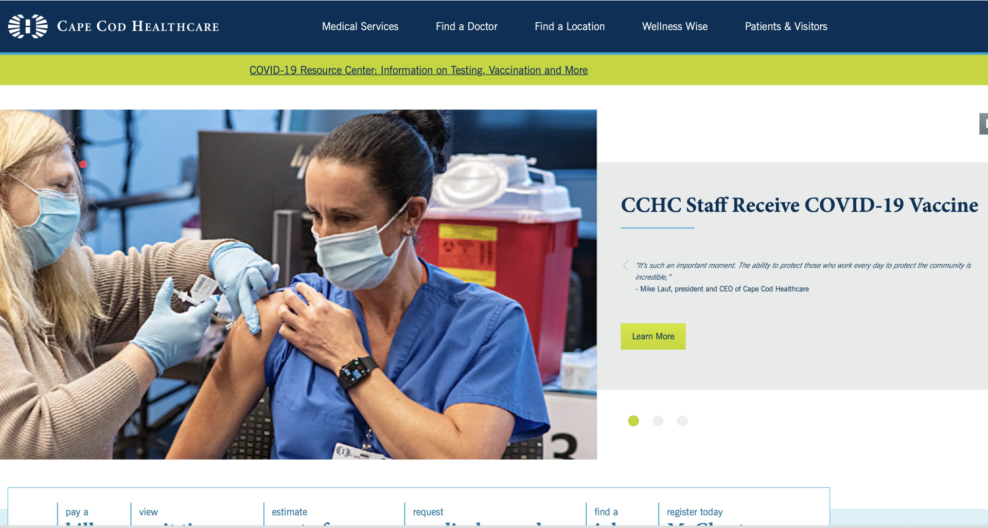 Cape Cod Healthcare Update Resources