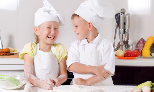 Children enjoying cooking