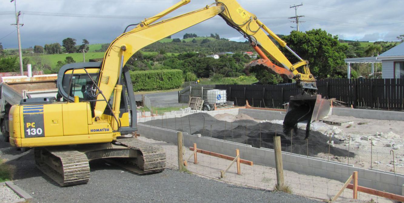 Earthmoving machine in Otago