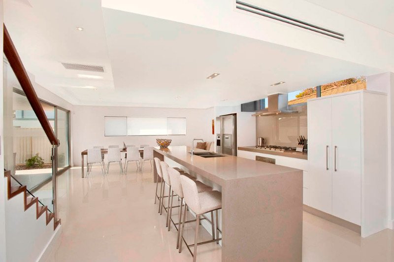 waterfall kitchen counter tops