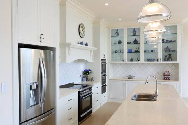 kitchen island with granite counter top
